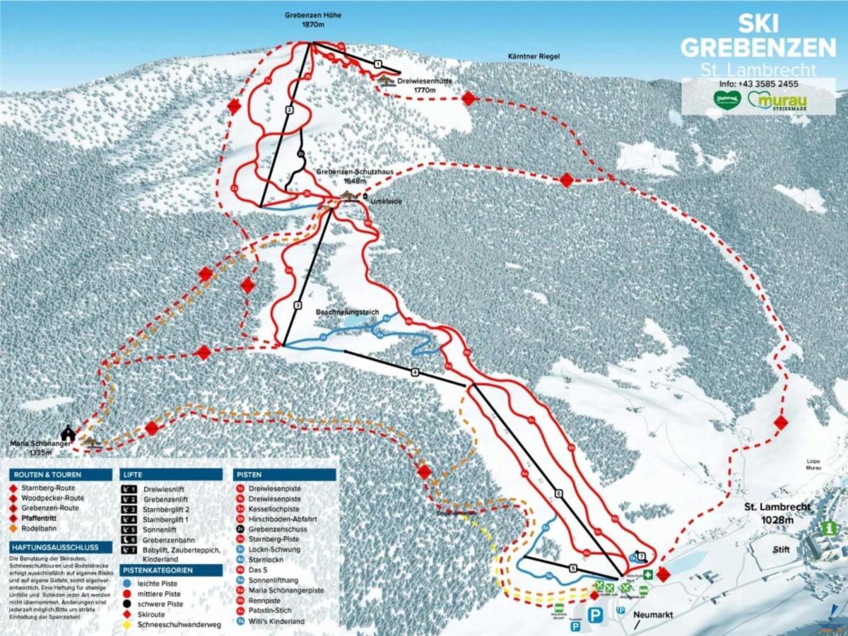 Grebenzenblick C Apartman Sankt Lambrecht Kültér fotó